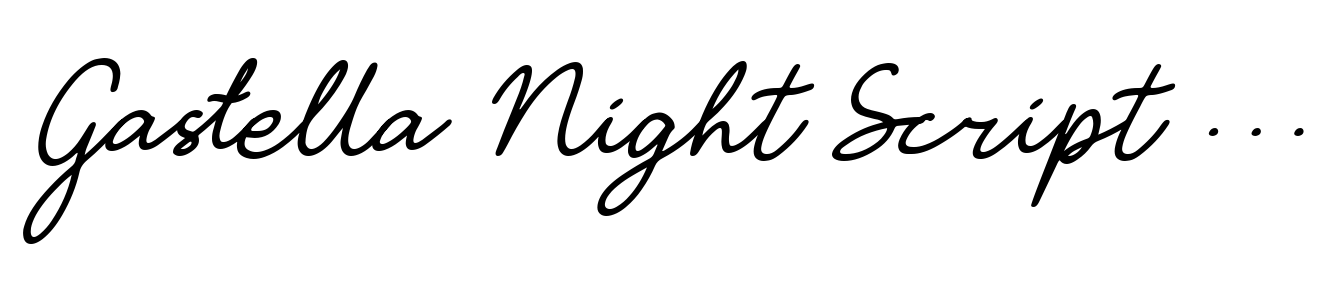 Gastella Night Script Italic